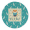 Baby Shower Round Linen Placemats - FRONT (Double Sided)