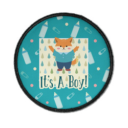 Baby Shower Iron On Round Patch