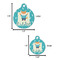 Baby Shower Round Pet ID Tag - Large - Comparison Scale