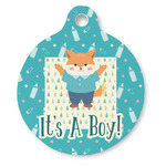 Baby Shower Round Pet ID Tag