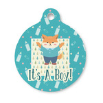 Baby Shower Round Pet ID Tag - Small