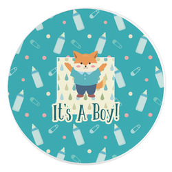 Baby Shower Round Stone Trivet