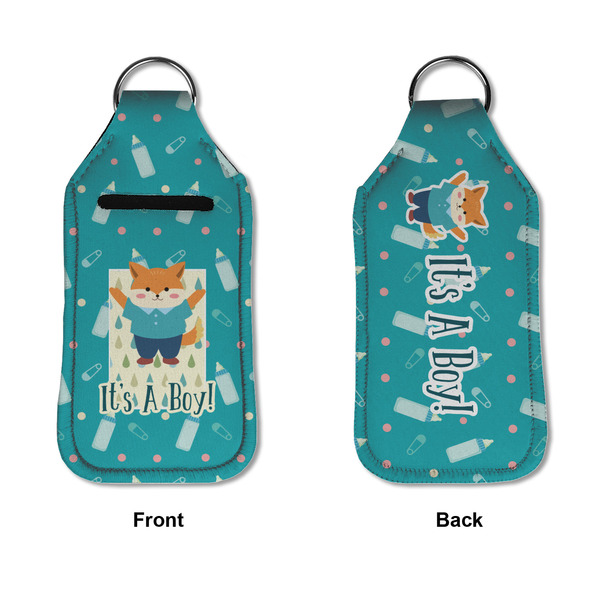 Baby Shower Sanitizer Holder Keychain - Large APPROVAL (Flat)