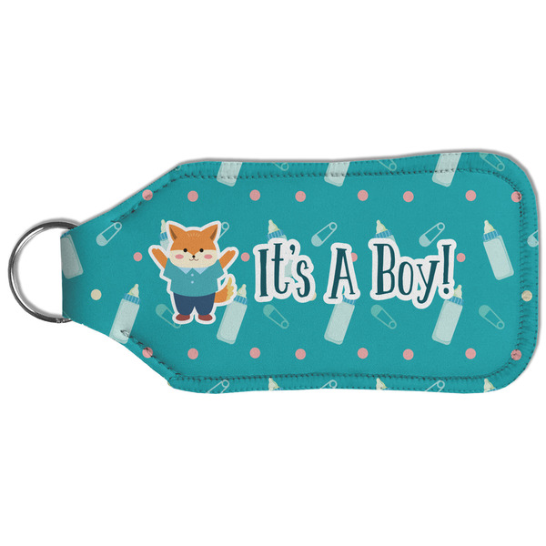 Baby Shower Sanitizer Holder Keychain - Large (Back)