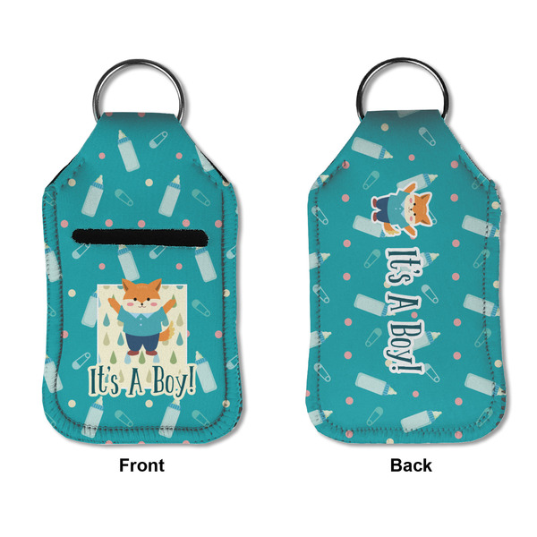 Baby Shower Sanitizer Holder Keychain - Small APPROVAL (Flat)