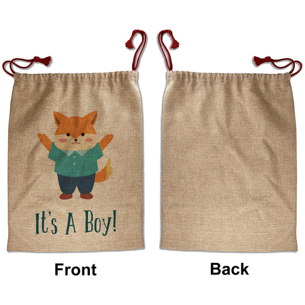 Baby Shower Santa Bag - Approval - Front