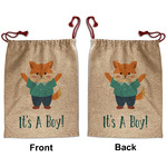 Baby Shower Santa Sack - Front & Back