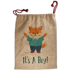 Baby Shower Santa Sack - Front