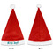 Baby Shower Santa Hats - Front and Back (Single Print) APPROVAL