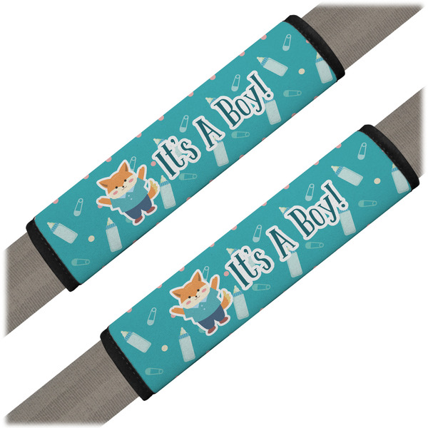 Custom Baby Shower Seat Belt Covers (Set of 2) (Personalized)
