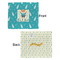 Baby Shower Security Blanket - Front & Back View