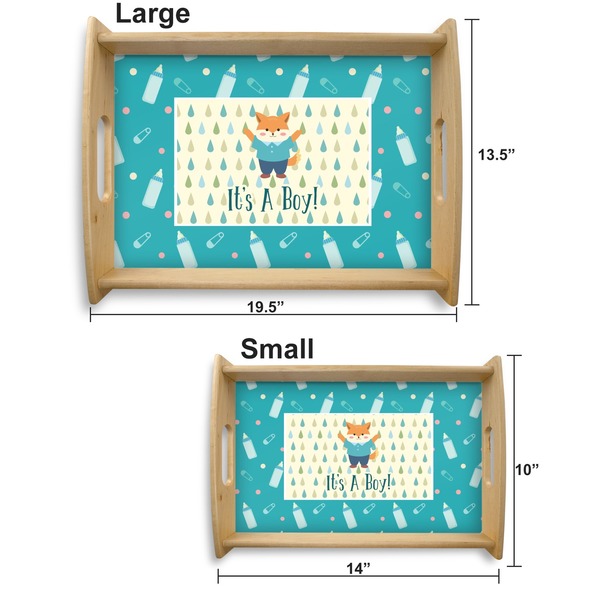 Baby Shower Serving Tray Wood Sizes