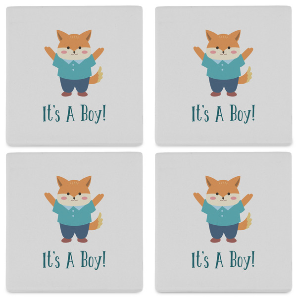 Baby Shower Set of 4 Sandstone Coasters - See All 4 View