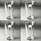Baby Shower Set of Four Engraved Beer Glasses - Individual View