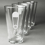 Baby Shower Pint Glasses - Engraved (Set of 4)