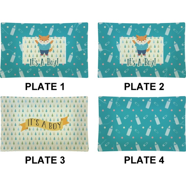 Baby Shower Set of Rectangular Dinner Plates (Approval)