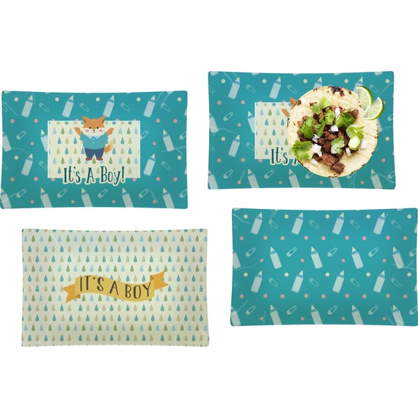 Baby Shower Set of Rectangular Dinner Plates