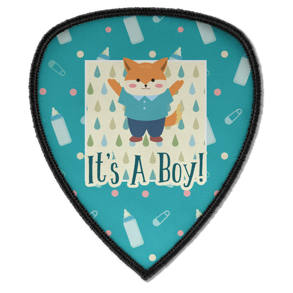 Custom Baby Shower Iron on Shield Patch A