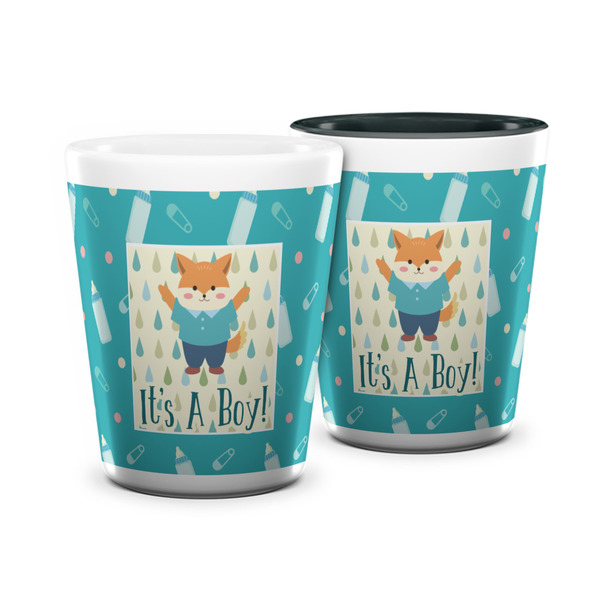 Custom Baby Shower Ceramic Shot Glass - 1.5 oz