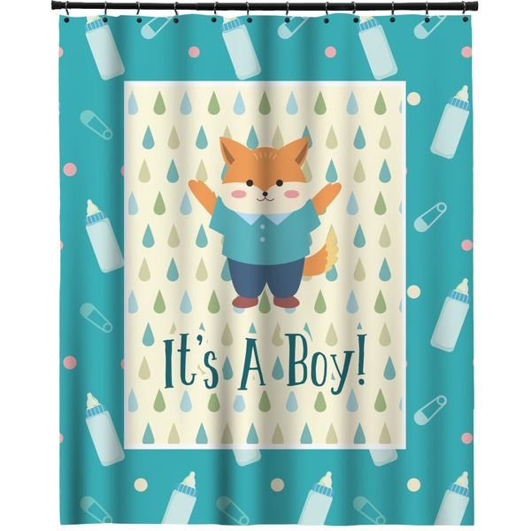 Custom Baby Shower Extra Long Shower Curtain - 70"x84" (Personalized)