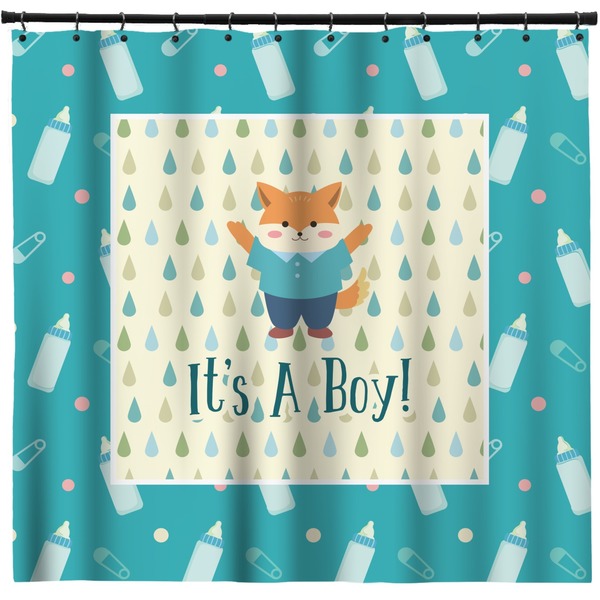 Custom Baby Shower Shower Curtain - 71" x 74"