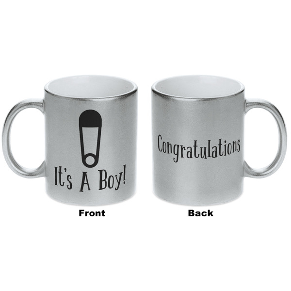 Baby Shower Silver Mug - Approval