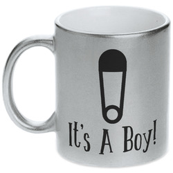 Baby Shower Metallic Silver Mug