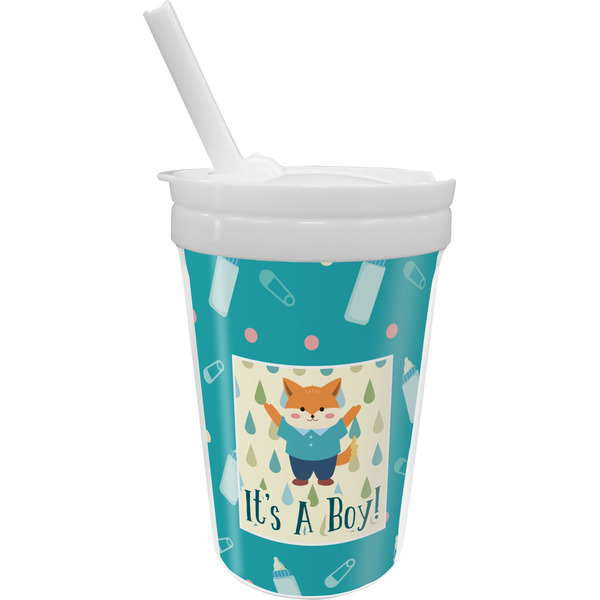 Custom Baby Shower Sippy Cup with Straw (Personalized)