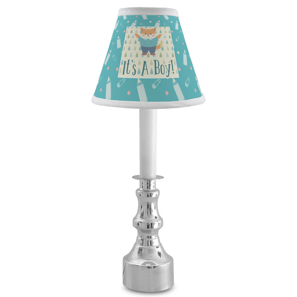 Baby Shower Small Chandelier Lamp - LIFESTYLE (on candle stick)