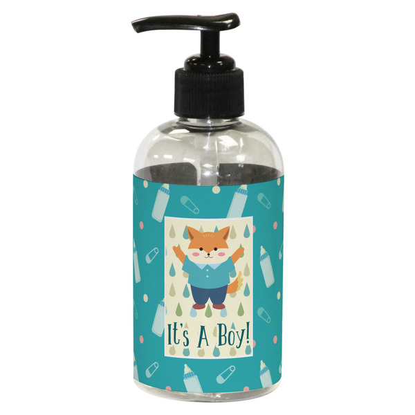 Custom Baby Shower Plastic Soap / Lotion Dispenser (8 oz - Small - Black)