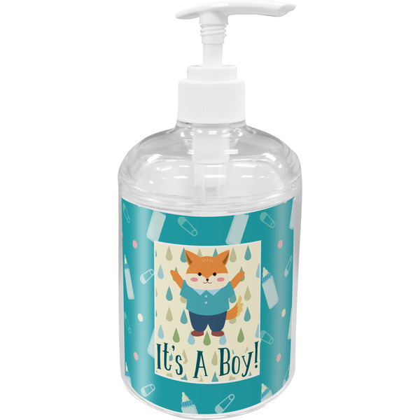 Custom Baby Shower Acrylic Soap & Lotion Bottle