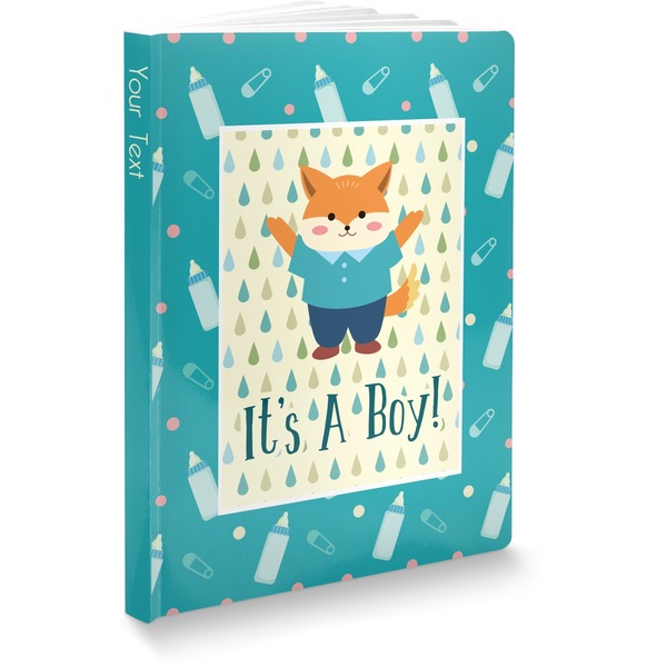 Custom Baby Shower Softbound Notebook - 5.75" x 8" (Personalized)