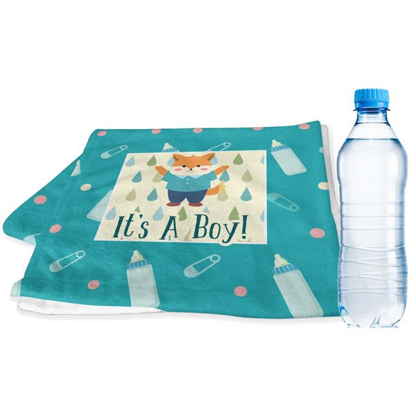 Custom Baby Shower Sports & Fitness Towel (Personalized)