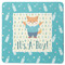 Baby Shower Square Coaster Rubber Back - Single