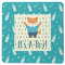Baby Shower Square Rubber Backed Coaster (Personalized)