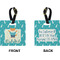 Baby Shower Square Luggage Tag (Front + Back)
