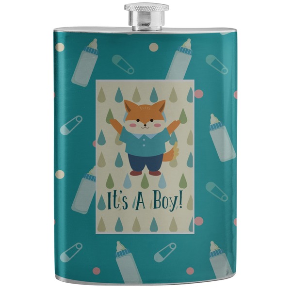 Custom Baby Shower Stainless Steel Flask (Personalized)