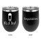 Baby Shower Stainless Wine Tumblers - Black - Double Sided - Approval