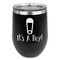 Baby Shower Stemless Stainless Steel Wine Tumbler - Black - Double Sided