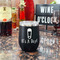 Baby Shower Stainless Wine Tumblers - Black - Double Sided - In Context