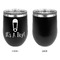 Baby Shower Stainless Wine Tumblers - Black - Single Sided - Approval