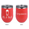 Baby Shower Stainless Wine Tumblers - Coral - Double Sided - Approval
