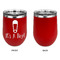 Baby Shower Stainless Wine Tumblers - Red - Single Sided - Approval