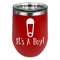 Baby Shower Stemless Stainless Steel Wine Tumbler - Red - Single Sided