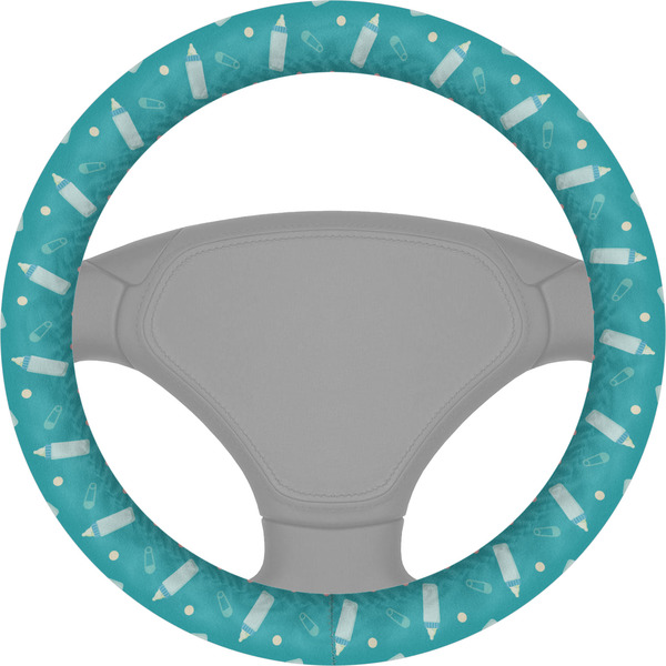 Custom Baby Shower Steering Wheel Cover