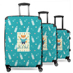 Baby Shower 3 Piece Luggage Set - 20" Carry On, 24" Medium Checked, 28" Large Checked