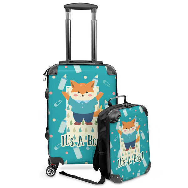 Custom Baby Shower Kids 2-Piece Luggage Set - Suitcase & Backpack