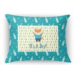 Baby Shower Rectangular Throw Pillow Case (Personalized)