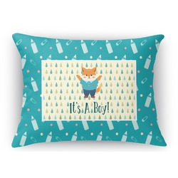 Baby Shower Rectangular Throw Pillow Case (Personalized)