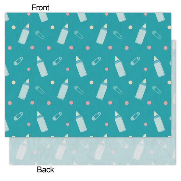 Baby Shower Tissue Paper - Heavyweight - Medium - Front & Back